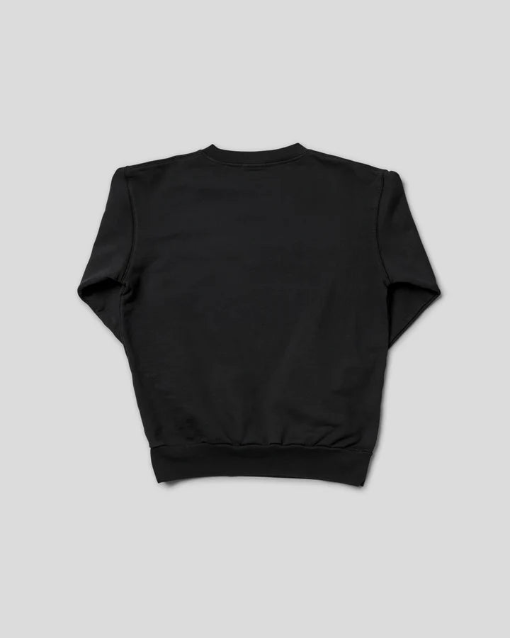 Fingercrossed #Crew Neck Classic Logo ブラック | プレミアムトレーナー | 倫理的なラグジュアリーと快適さ