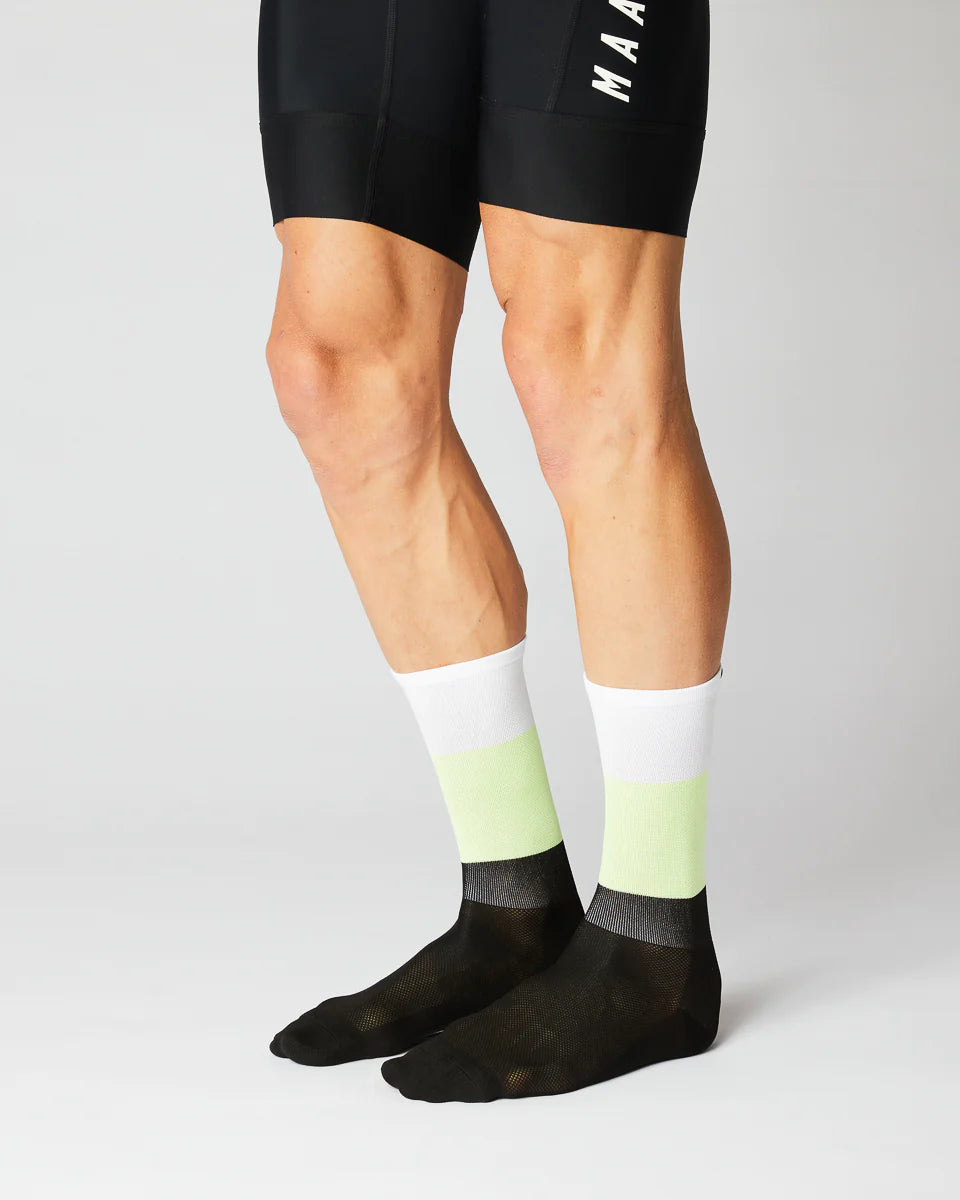 Fingerscrossed サイクルソックス #11_06 Block White Neon | CYCLISM