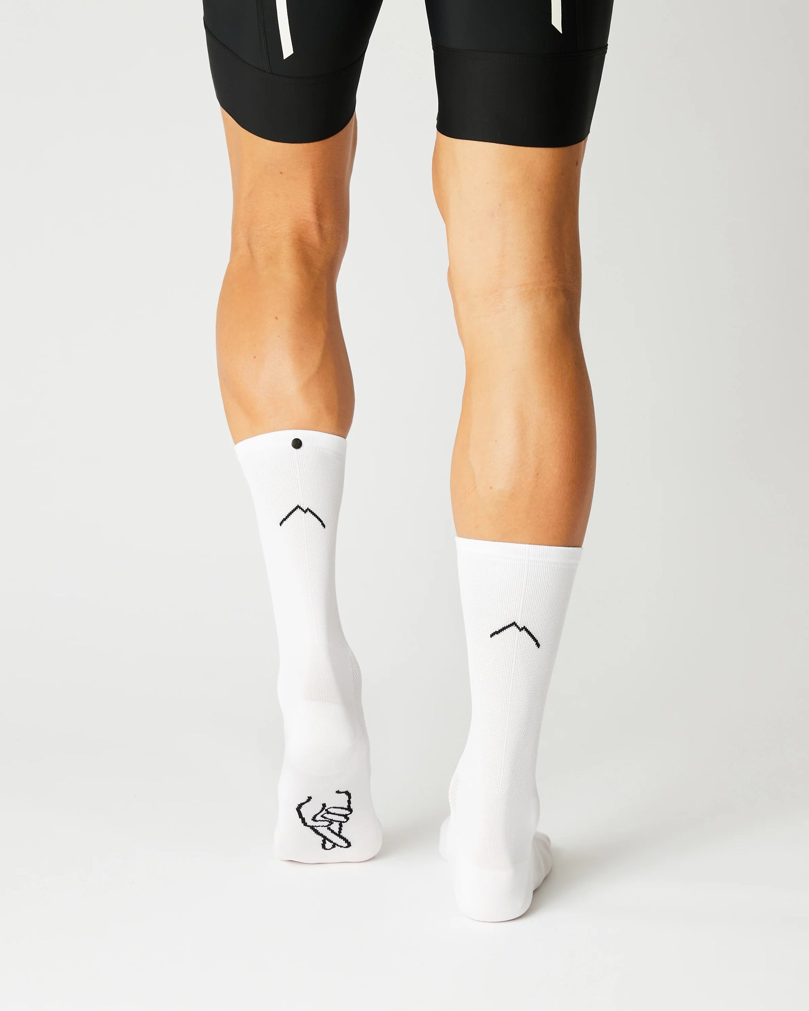 Fingerscrossed #12_03 Moments White サイクルソックス | CYCLISM