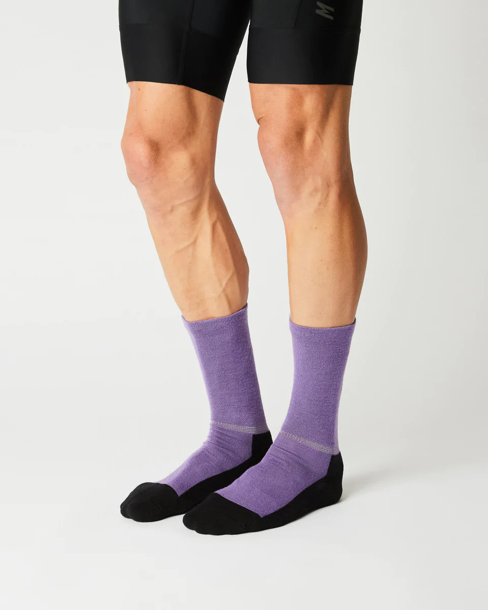 Fingerscrossed #Merino Winter Burnt Purple サイクルソックス  | CYCLISM