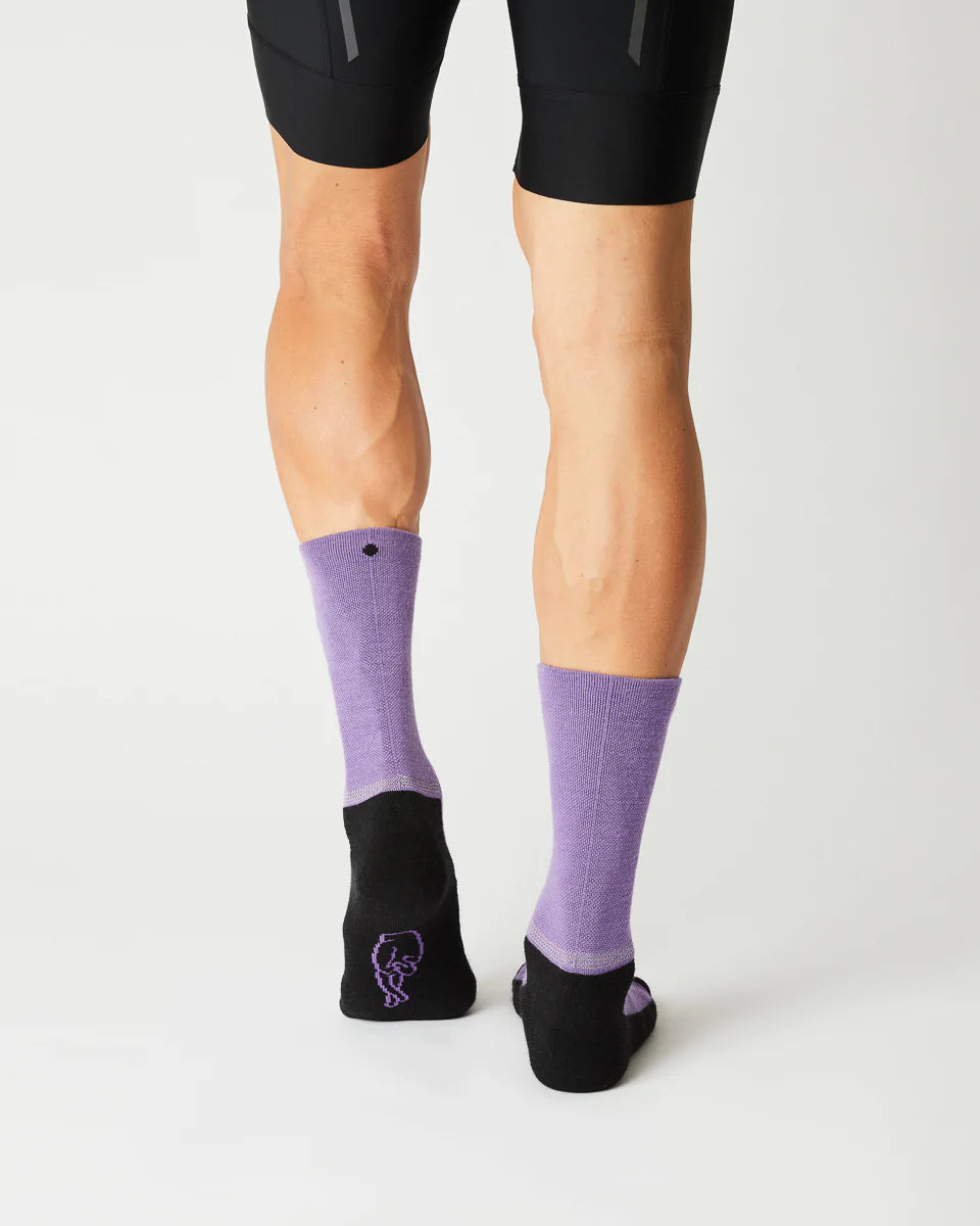 Fingerscrossed #Merino Winter Burnt Purple サイクルソックス  | CYCLISM