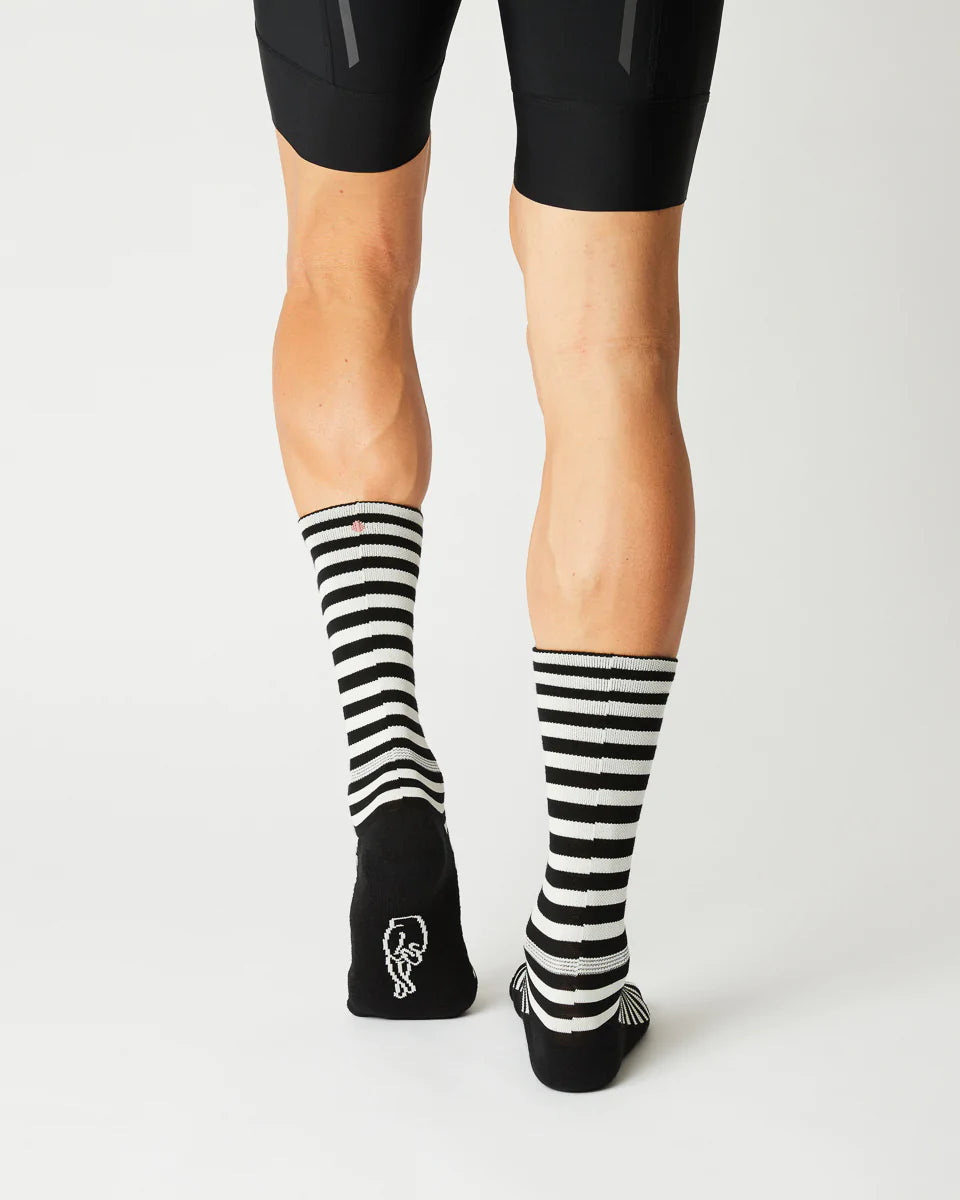 Fingerscrossed #Merino Winter Ringlet White/Black サイクルソックス  | CYCLISM