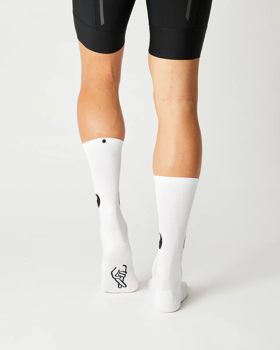 Fingerscrossed サイクルソックス #13_03 Yin & Yang White | CYCLISM