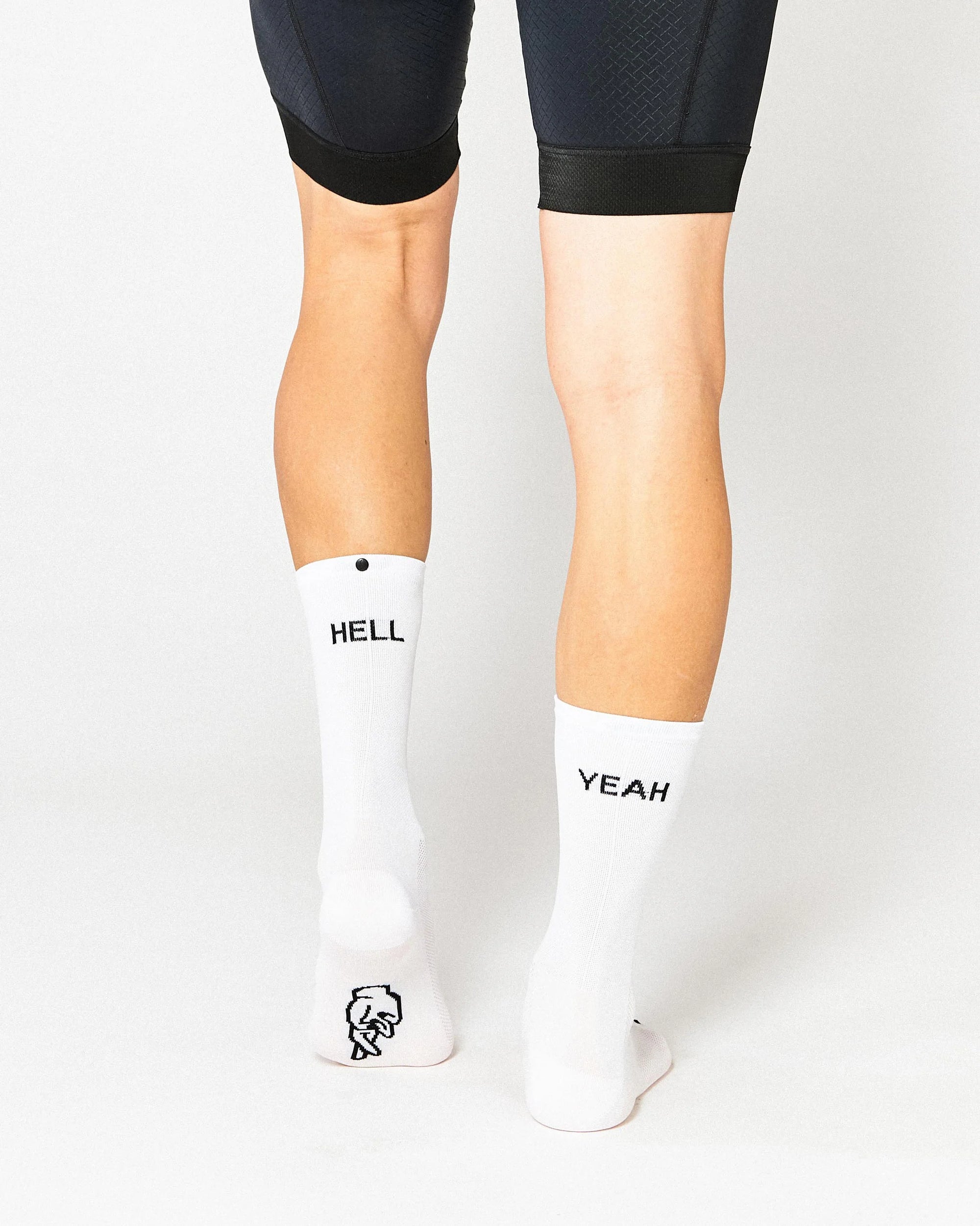 Fingerscrossed サイクルソックス #666 Hell Yeah White 1.0 | CYCLISM