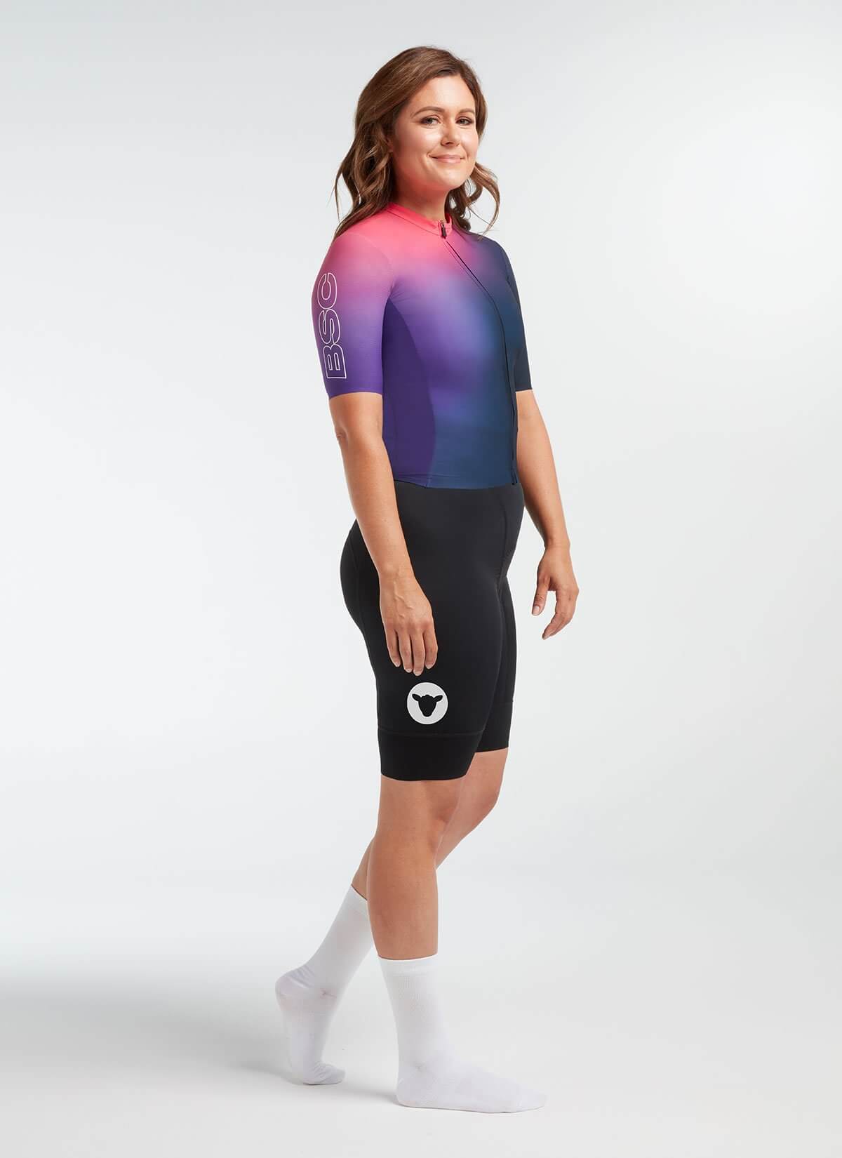 Black Sheep Cycling WMN Climber&#39;s Jersey Lakers Ombre ウィメンズサイクルジャージ | CYCLISM