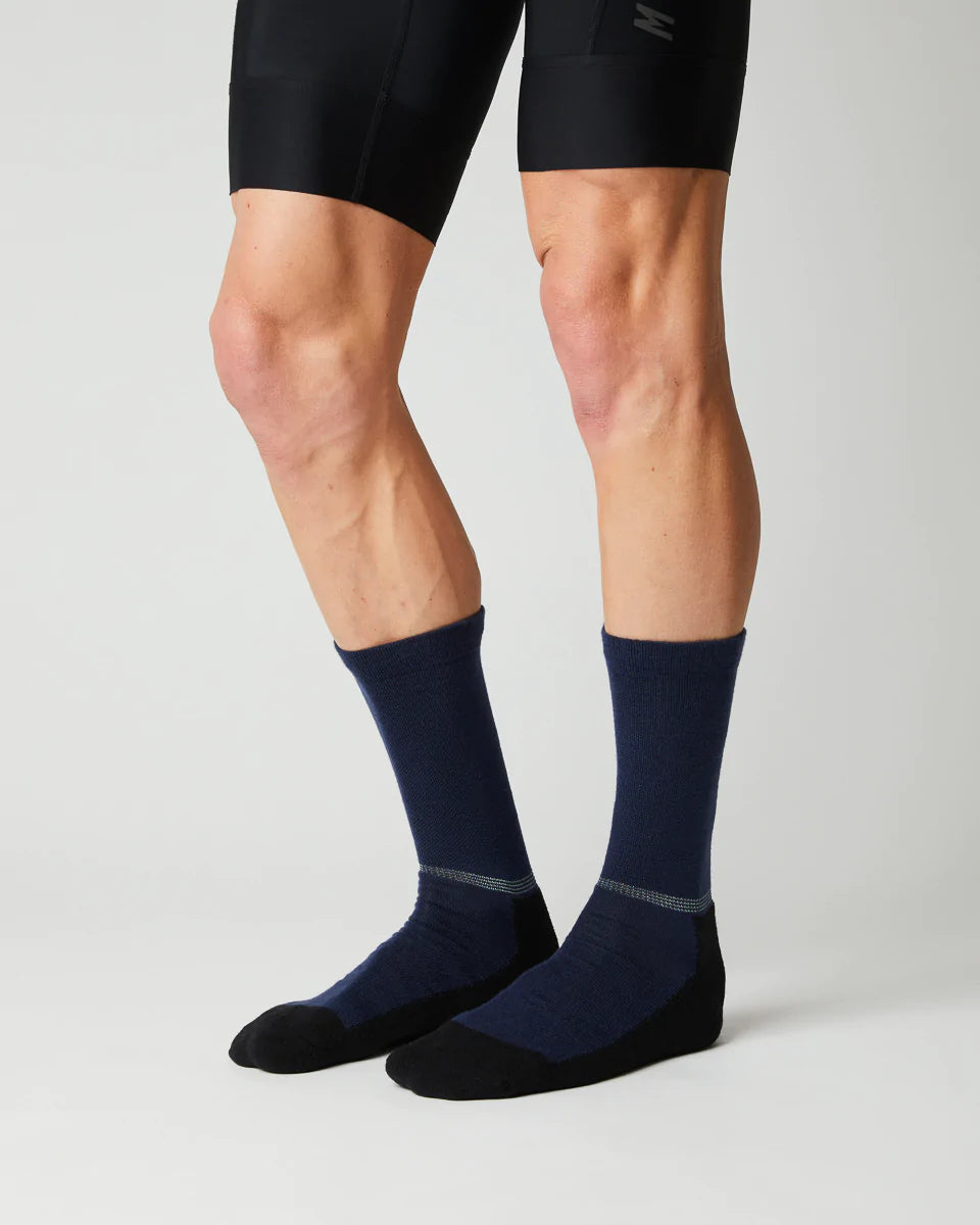 Fingerscrossed #Merino Winter Navy サイクルソックス  | CYCLISM