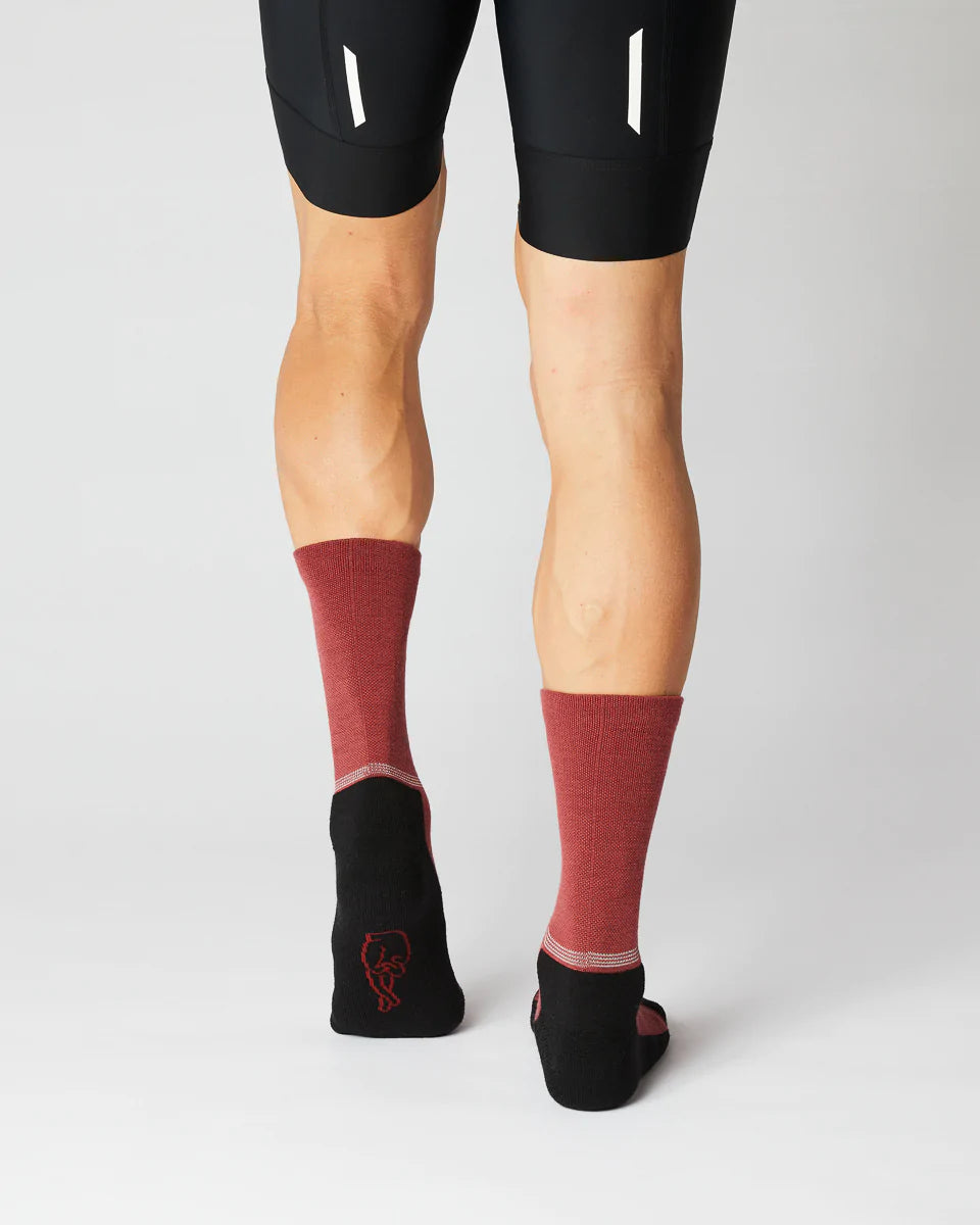 Fingerscrossed #Merino Winter Burgundy サイクルソックス  | CYCLISM